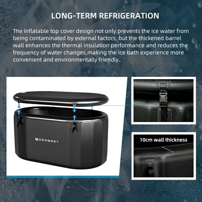 KONBEST CB02 Ice Bath Tube With Remote Chiller