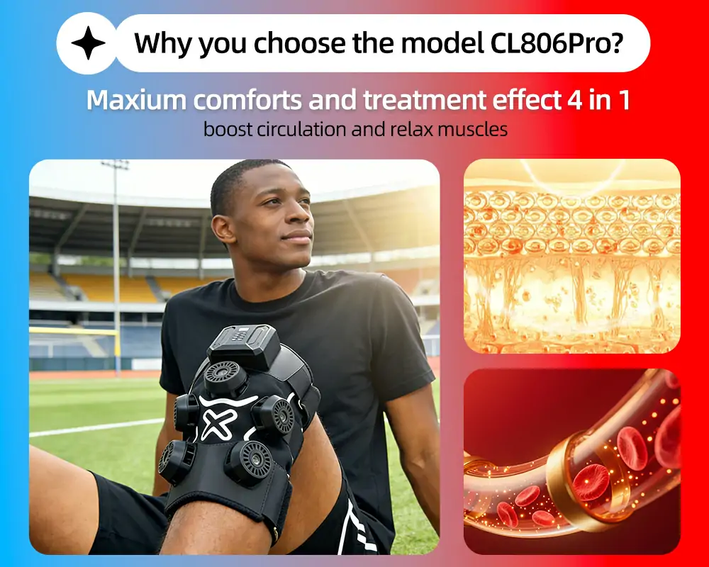 KONBEST Cold & Heat Contrast Therapy Knee CL806Pro desc