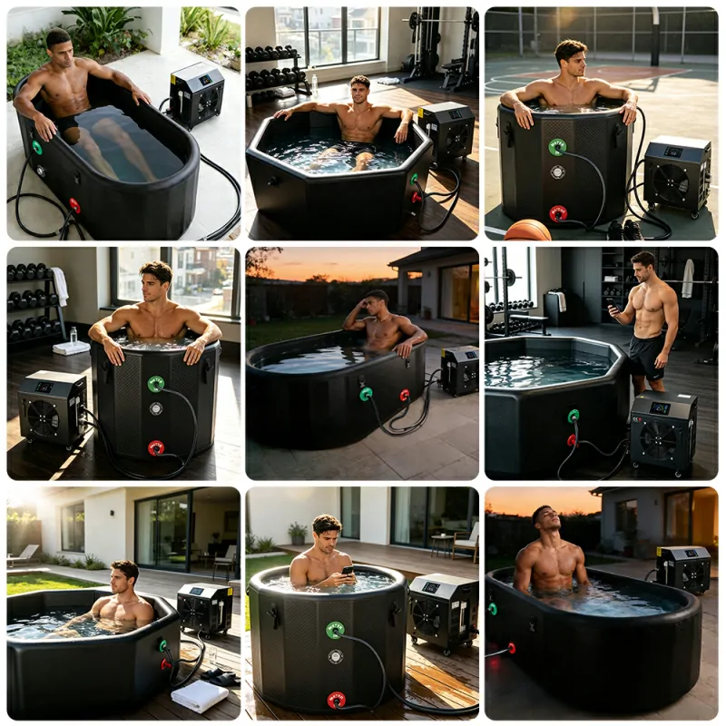 Ice Tube Bath With Smart APP Remote Control Chiller